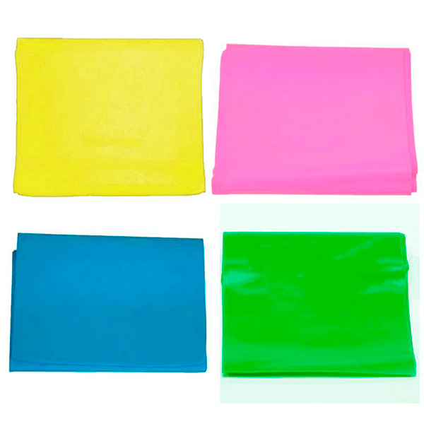 Faixa Elástica p/ Exercícios (Amarela / Rosa / Azul / Verde)