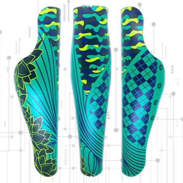 Capa para Prótese 3D- Linha Camouflage – Verde Fluorescente