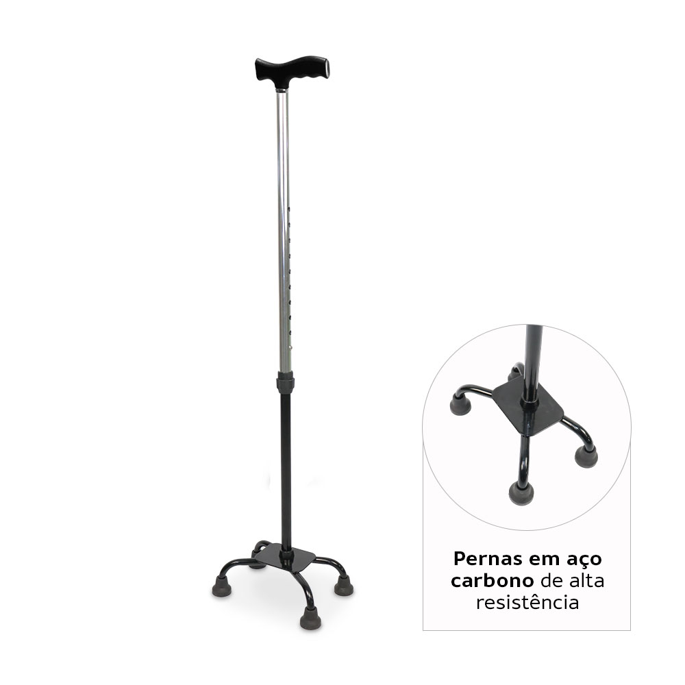 Bengala 4 Pontas com Regulagem de Altura até 90 Kg D9 Dellamed - Image 5