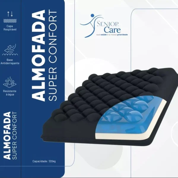 Almofada Quadrada em Gel Anatômica Superconfort